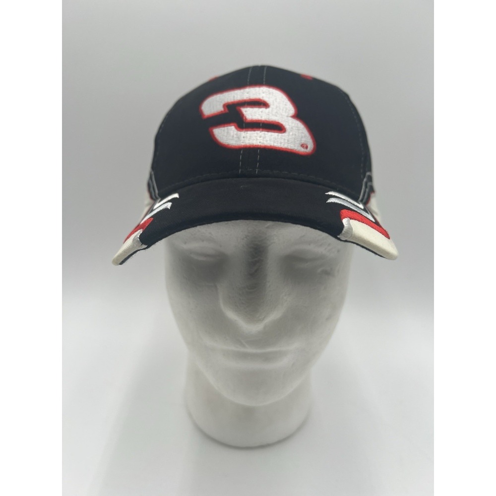 Dale Earnhardt Sr #3 Winners Circle NASCAR Adjustable Hat Cap NWT Black Red